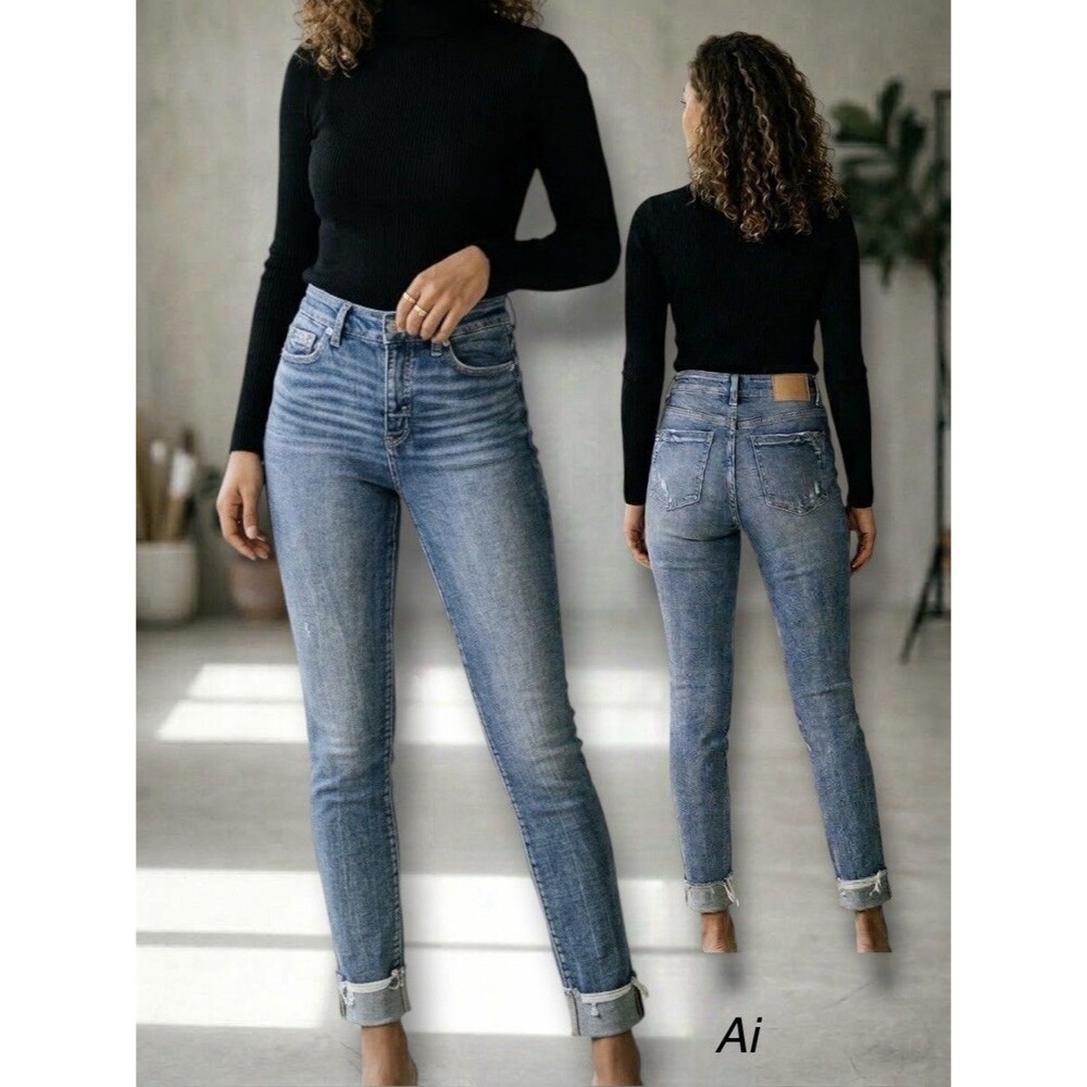 Buckle Black Fit No 75 Ankle Skinny Women’s 27 Shaping & Smoothing Stretch Jean